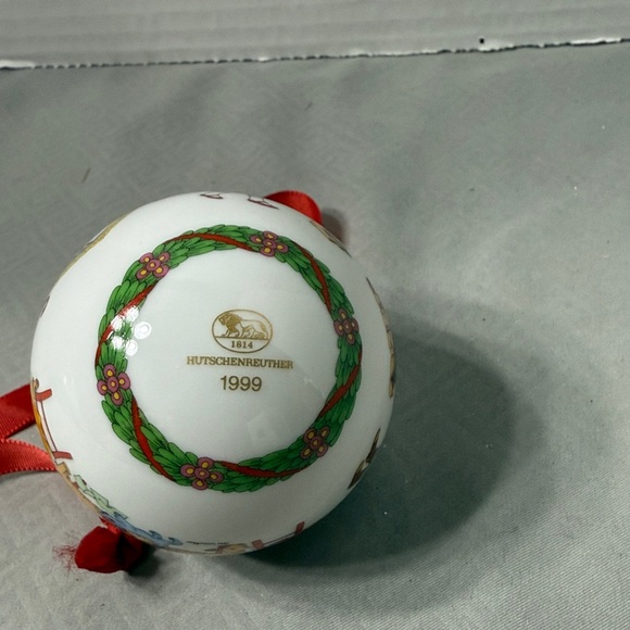 Hutschenreuther Christmas Ball Ornament Children Design Gift Vtg 1999 Limited - Picture 4 of 16